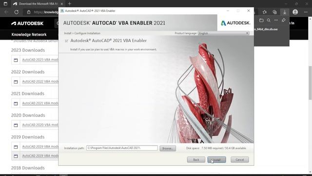 Download and installation of VBA for AutoCAD 2021 смотреть онлайн