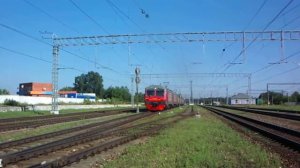 Прибытие в Михнево электропоезда с БМО