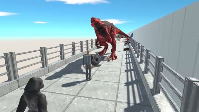 WAR T-REX DEADLY TOUR - Animal Revolt Battle Simulator смотреть онлайн