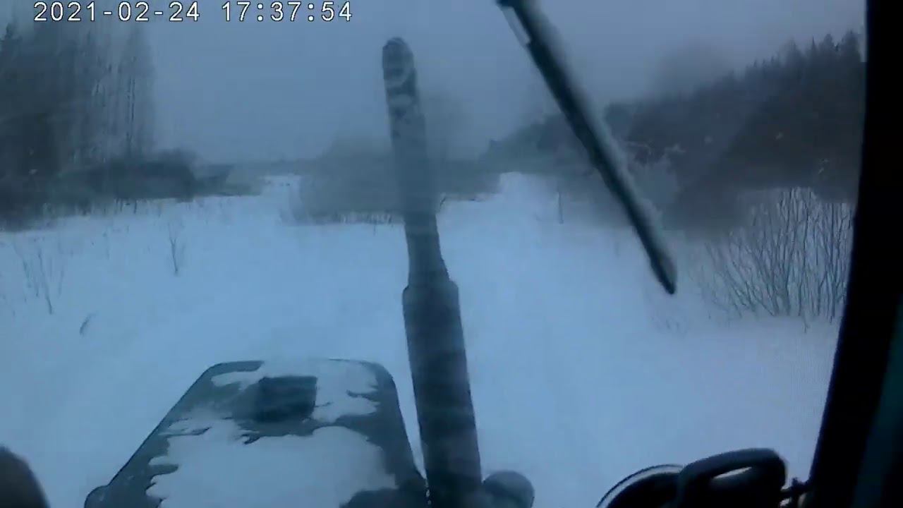 Поперся,через лес по сугробам в ночь, МТЗ 80 за сеном! смотреть онлайн