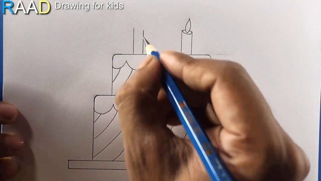 Cake Drawing easy with pencil смотреть онлайн