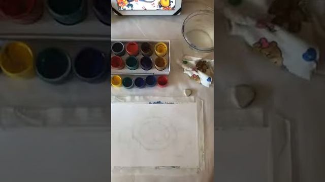 Мастер-класс "Яблоки и гранаты", гуашь, часть 1 смотреть онлайн