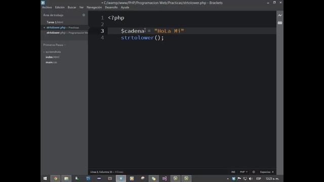 Como usar strtolower en PHP смотреть онлайн