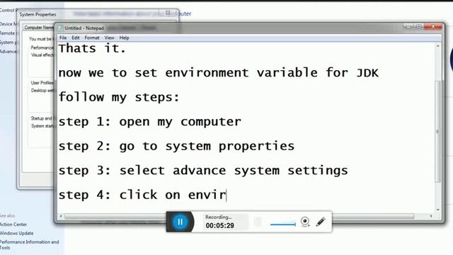 1 - Install & Set Environment Variable in Java смотреть онлайн