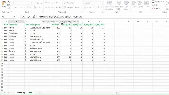 Excel SUMIF With Dynamic Sum Range смотреть онлайн