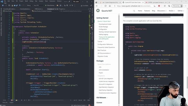 Scheduler & job cu Quartz.NET, comparator de fișiere PDF | CMTEB Tracker #2 смотреть онлайн