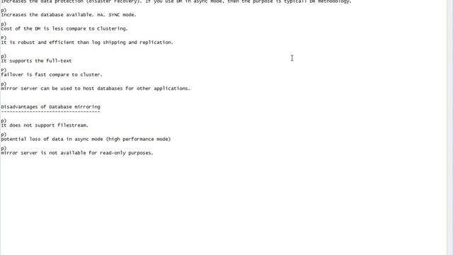 Database Mirroring in SQL Server 2008 R2 - Part 2 смотреть онлайн