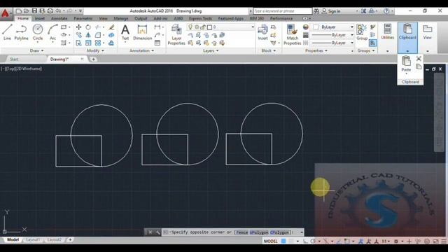 CLIPBOARD || CUT & PASTE || PASTE BLOCK & SPECIAL || BASIC TUTORIALS FOR BEGINNERS || AUTO-CAD 2016 смотреть онлайн