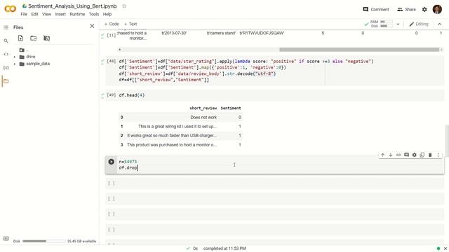 Product Review Sentiment Analysis Using BERT | NLP | Python смотреть онлайн
