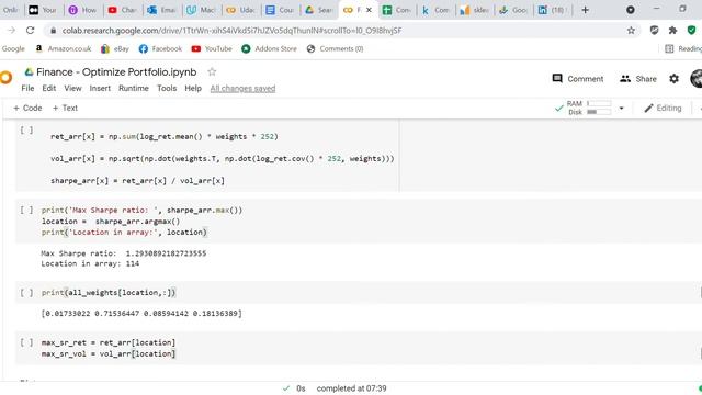 Code review - Finance Optimize Portfolio ipynb смотреть онлайн