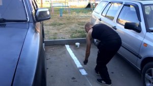 Разметка парковочных мест во дворе