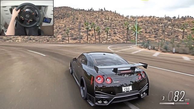 Nissan GTR R35 NISMO - Forza Horizon 5 (Steering Wheel + Shifter) Gameplay смотреть онлайн