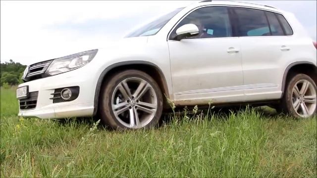 Tiguan R-Line диагональное вывешивание смотреть онлайн