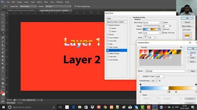 How to Copy Layer in Photoshop CC | Paste Layers Style | Adobe Photoshop [Hindi] смотреть онлайн