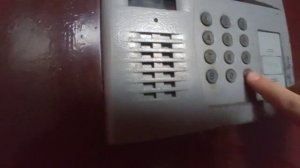 Очень громкий домофон Строймастер, с гудящей странностью.