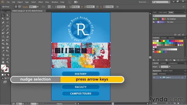 Урок 93. Обрезка изображений маской в Adobe Illustrator. Полный курс обучение с нуля смотреть онлайн