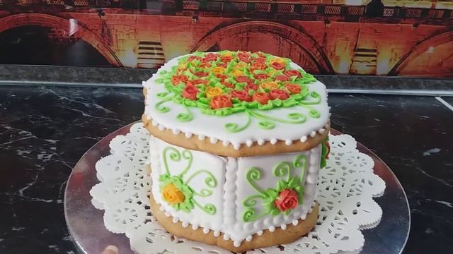 Пряничная шкатулка с розочками??? смотреть онлайн