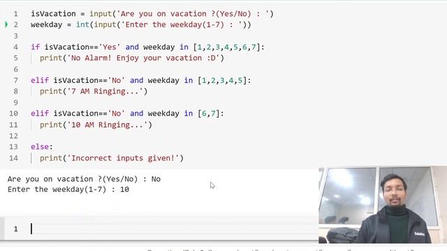 PCL-09 : Conditional Statements in Python | if, else, elif, short hand if-else | in Hindi смотреть онлайн