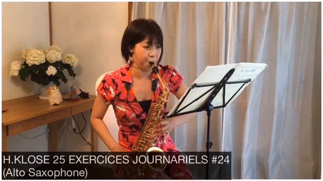 H.KLOSE 25 EXERCICES #24【Alto Saxophone】クローゼ25の日課練習アルトサックス編 смотреть онлайн