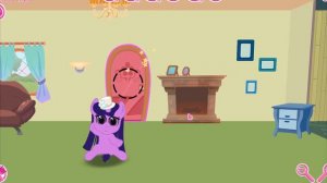 Карманная пони Вылечили принцессе Селестии ножку в мультик игре для детей Май литл пони