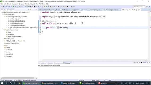 JPA / Hibernate Composite Primary Key Example with Spring Boot | Coding Trainer смотреть онлайн