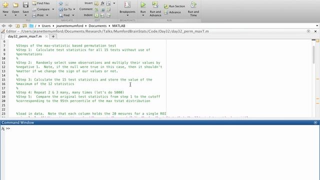 Day 32: Permutation tests that control for multiple comparisons смотреть онлайн