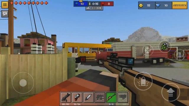A Minecraft Weapons Mod - Pixel Gun 3D Android Gameplay Part 1