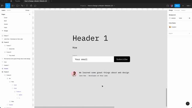 Ask Questions to a Design Hero Section in Figma - 2/4 смотреть онлайн