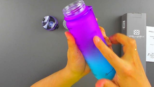 Яркая бутылка для воды - Распаковка и обзор - тритан смотреть онлайн