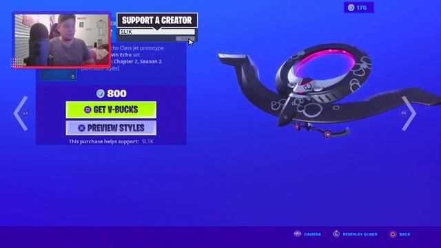 NEW ECHO SKIN + INVERSION BLADES PICKAXE +ECHO JET GLIDER NEW FORTNITE ITEM SHOP смотреть онлайн