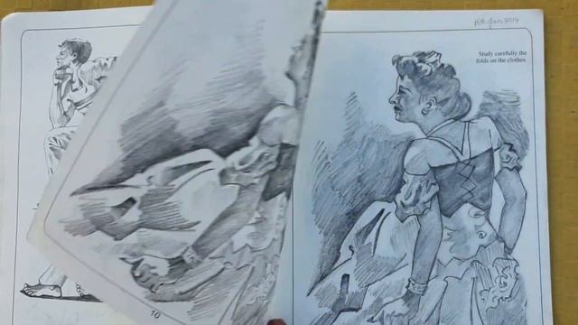 Mini pencil sketch book tour || pencil shading practice book || Daily actions смотреть онлайн