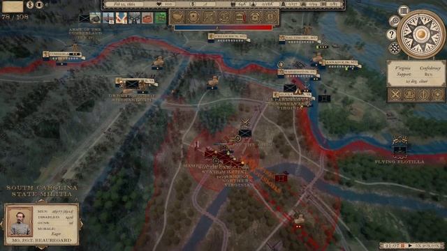 Копим силы и готовим условия / Grand Tactician: The Civil War (1861-1865): прохождение #9 смотреть онлайн