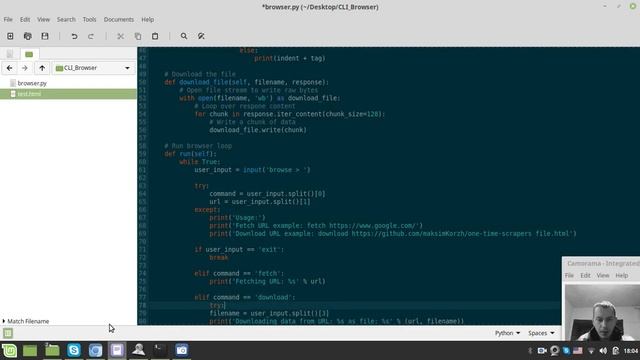 Coding Lab: writing a web browser with command line interface смотреть онлайн