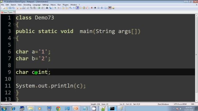 Lecture 35 Character data type in java in hindi part 5 смотреть онлайн