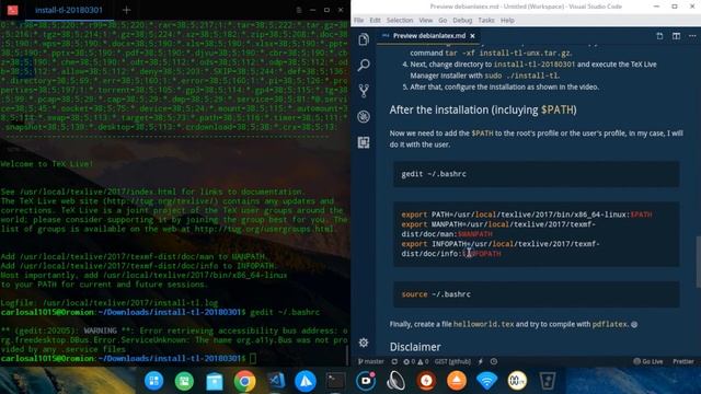 How to install TeX Live in Debian смотреть онлайн