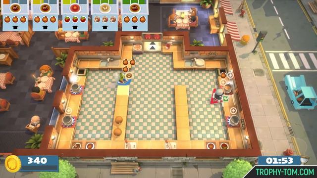 Overcooked! - Level 2-2 🏆 2 Player Co-op 3 Stars (Overcooked: All You Can Eat)