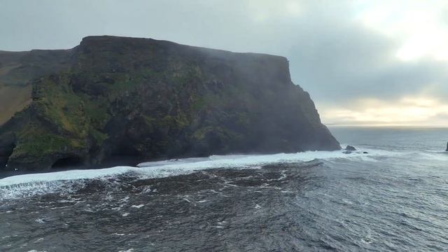Iceland from drone. Dyrhólaey. Vík. Fjaðrárgljúfur. смотреть онлайн