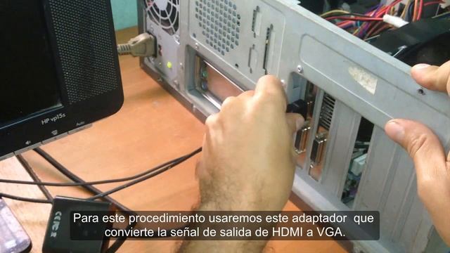 Como conectar salida HDMI a monitor VGA смотреть онлайн