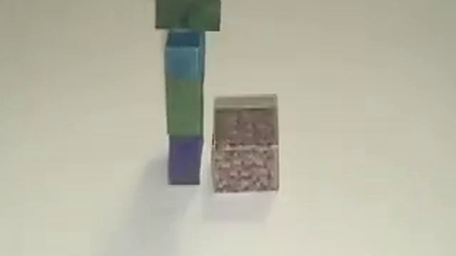 Minecraft papercraft zombie. смотреть онлайн
