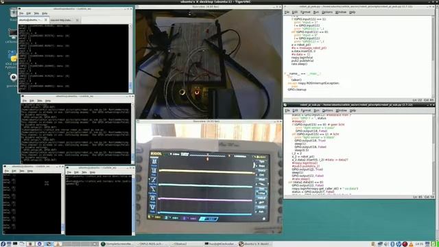 RaspberryPi2 & ROS #44 : Python, electronics, oscilloscope, rostopic, publisher, callback смотреть онлайн