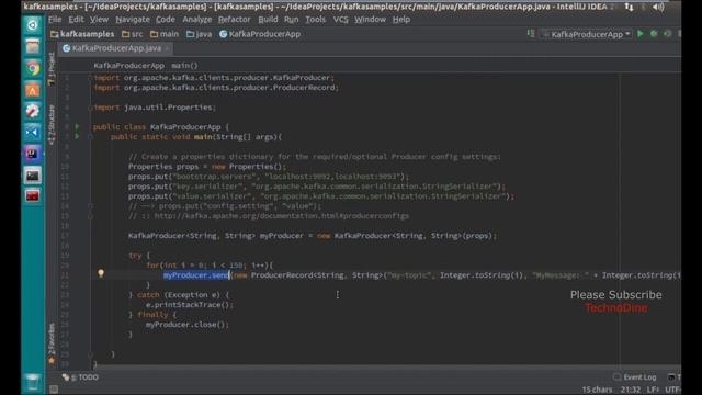 Demo creating and running an apache kafka producer application in Java, kafka demo java смотреть онлайн