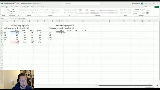 Beregning af procenttabel Excel 2022 смотреть онлайн