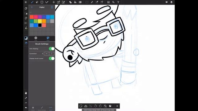 iPad Pro with Apple Pencil - Medibang Paint Pro Sketch Test смотреть онлайн