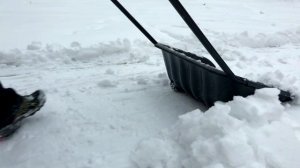 Первый снег 2018. Скрепер для уборки снега от производственной компании Альт-Пласт.