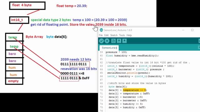 Lora: Send payload to The Things Network смотреть онлайн