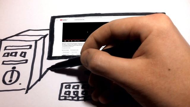 Magic Computer Coloring Pages | How To Draw Desktop Drawing Real Computer for Kids смотреть онлайн
