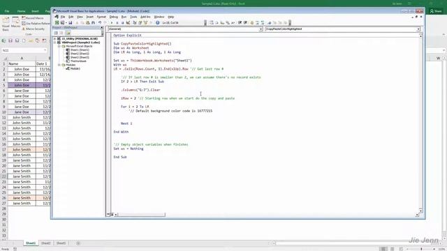 Copy and Paste Colored Cells To Destination using VBA | Excel Tutorial смотреть онлайн
