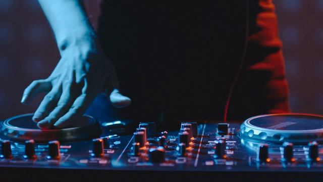 A Disc Jockey Working On His Audio Mixer | Free Stock Footage - No Copyright | 4K смотреть онлайн