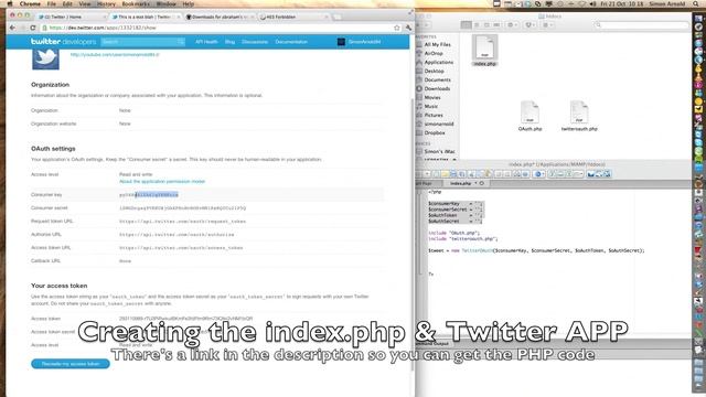 PHP OAuth Twitter API - Send A Message