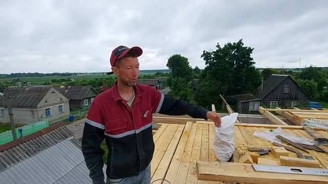 Строим дом сами. Стропильная система. Вальмовая крыша. Жизнь в деревне смотреть онлайн